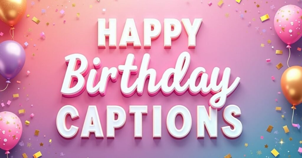 Birthday Captions 