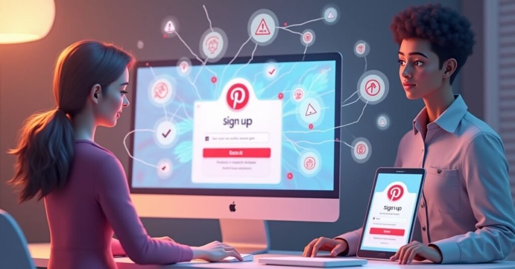 Pinterest Sign Up Process
