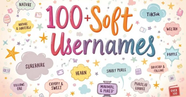 soft aesthetic usernames