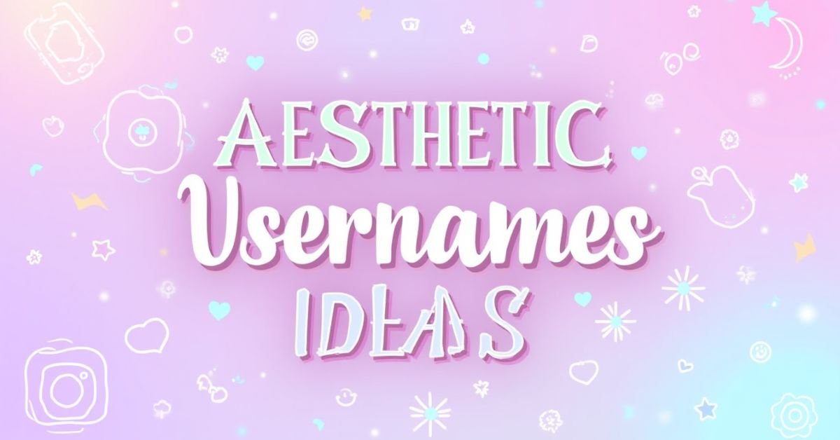 Aesthetic Usernames Ideas