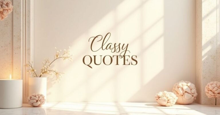 Classy Quotes