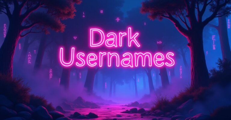 dark usernames