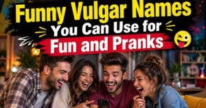 Funny Vulgar Names