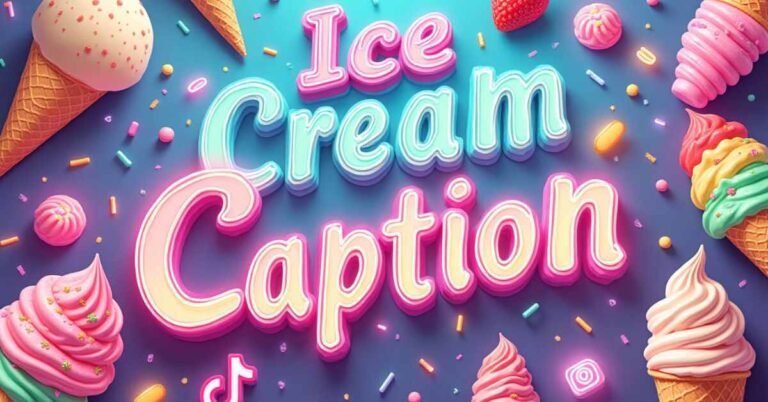 ice cream caption
