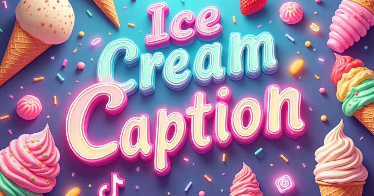 ice cream caption