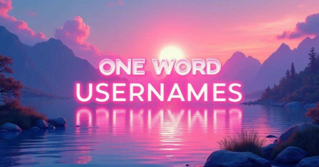 One Word Usernames