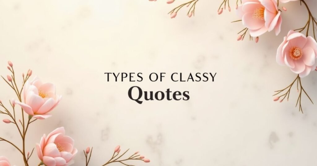 Classy Quotes