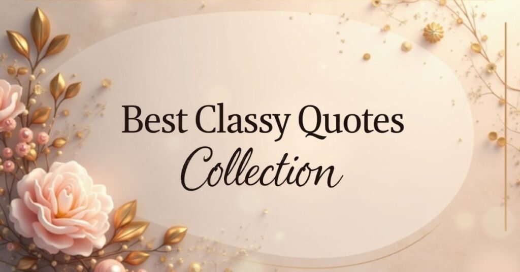 Classy Quotes
