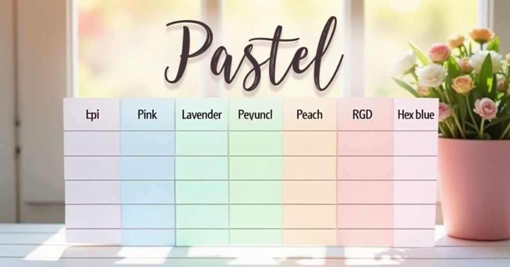 pastel color palette