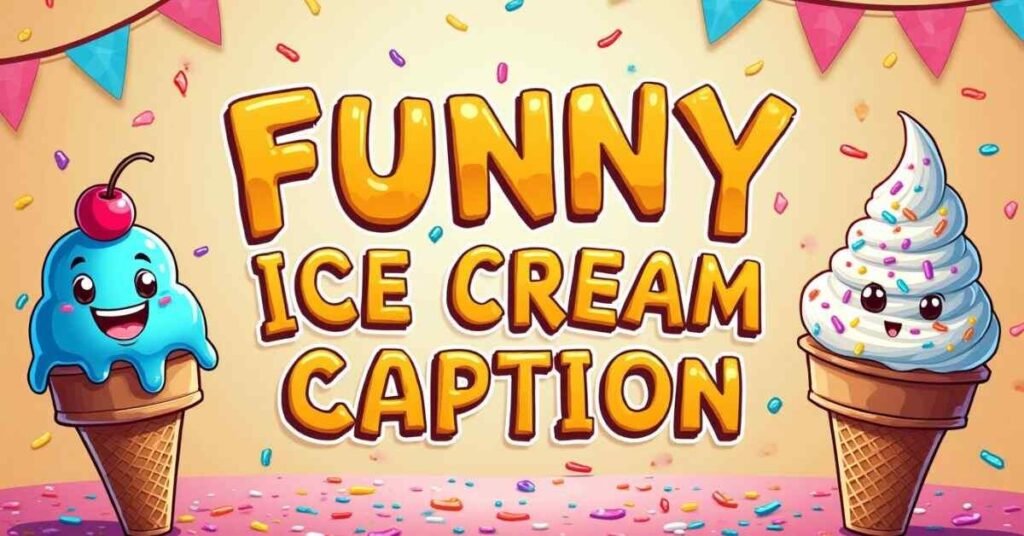 ice cream caption