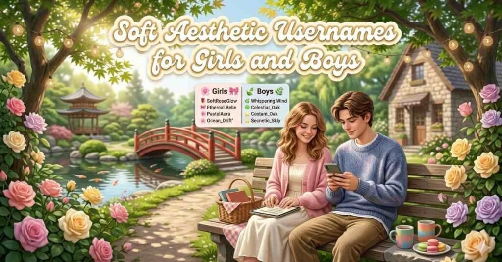 Soft Aesthetic Usernames